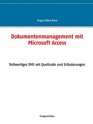 cover image of Dokumentenmanagement mit Microsoft Access